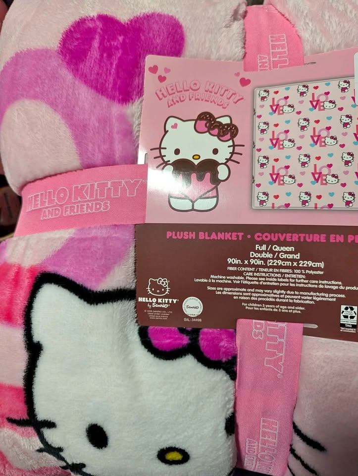 BNWT hello kitty blankets, stepper, lamp read first yes it's ava