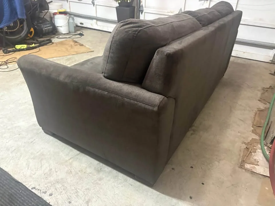 FREE DELIVERY✅ MICRO SUEDE GREY LARGE 3 SEATER COUCH / SOFA image indicator(9)