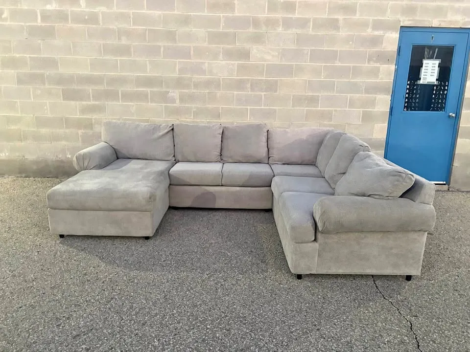 FREE DELIVERY✅ GREY LARGE U SHAPE SECTIONAL COUCH / SOFA