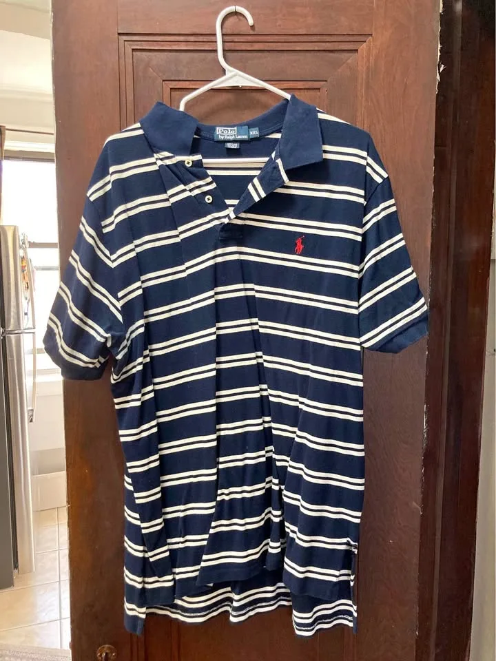 Blue striped polo Ralph Lauren polo XXL thumbnail
