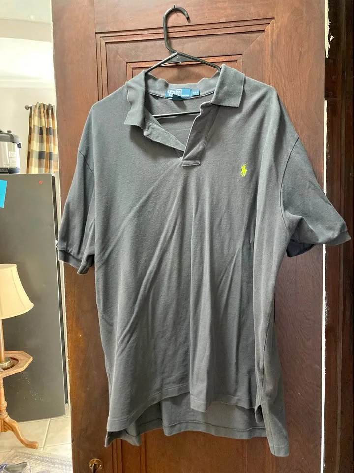 Polo Ralph Lauren gray polo XXL thumbnail