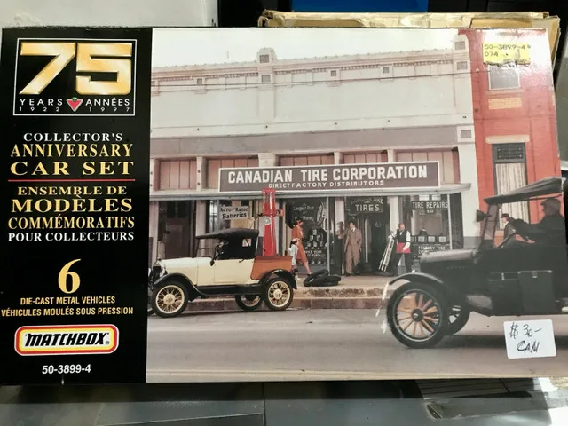 Canadian Tire 75th Anniversary Matchbox Car Set thumbnail