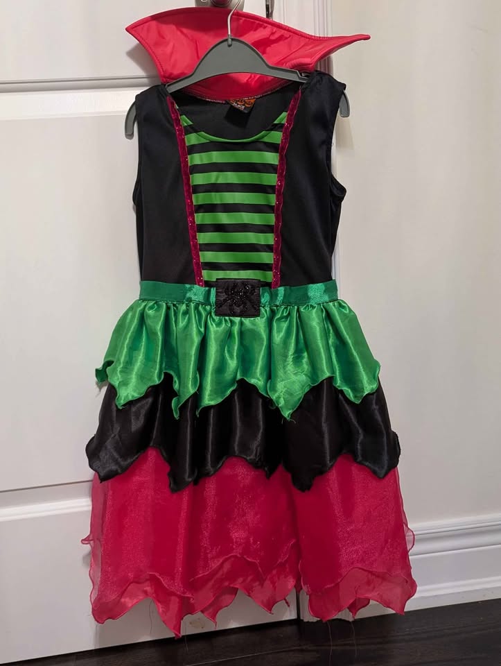 Witch girls Halloween costume size 7/8 - photo 2