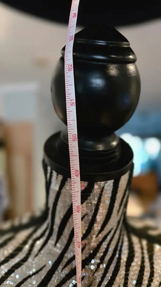 Sequin Zebra Print Mannequin Dress Form image indicator(7)