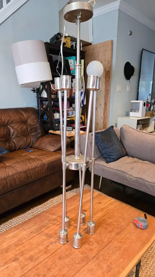 Chandelier Modern Sputnik – 10-Light Axel Pendant, Polished Nic image indicator(5)