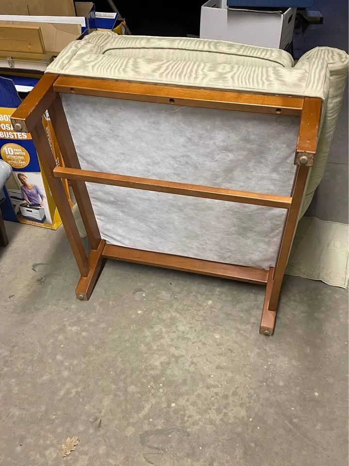 Vintage IKEA wingback chair + ottoman image indicator(5)