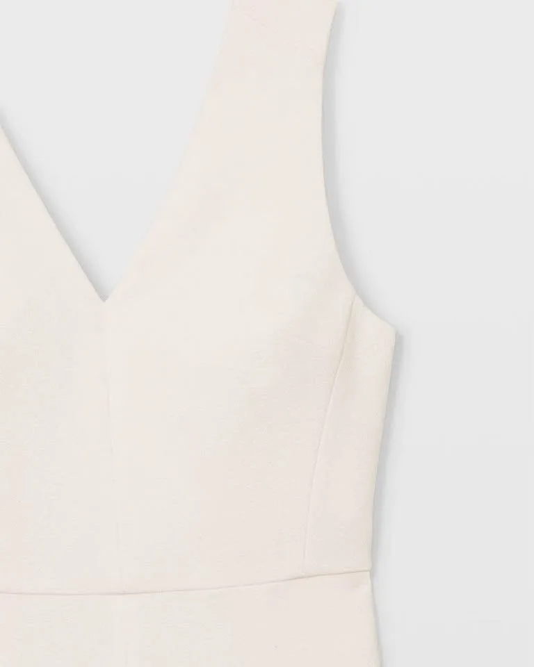 Club Monaco White Jumpsuit Size 10 image indicator(4)