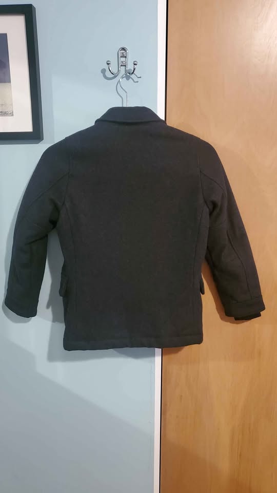 Boys Coat Double Breasted Wool Blend Pea Coat - Size 7/8 yrs - D - photo 2