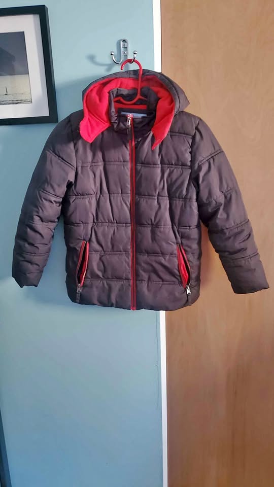 Kids Winter Jacket Dark Grey Size 10/12