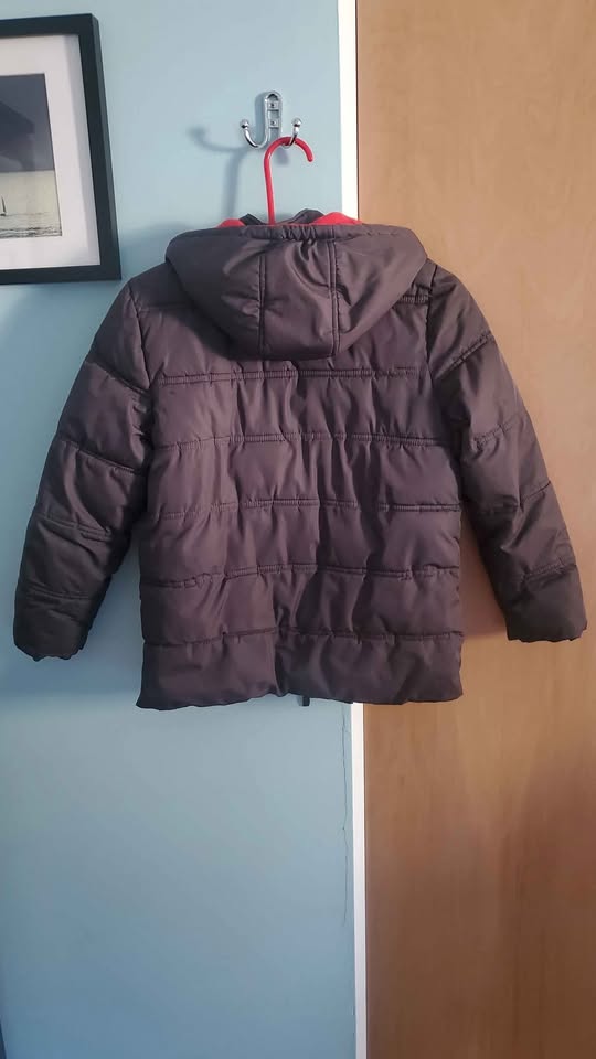 Kids Winter Jacket Dark Grey Size 10/12 - photo 2