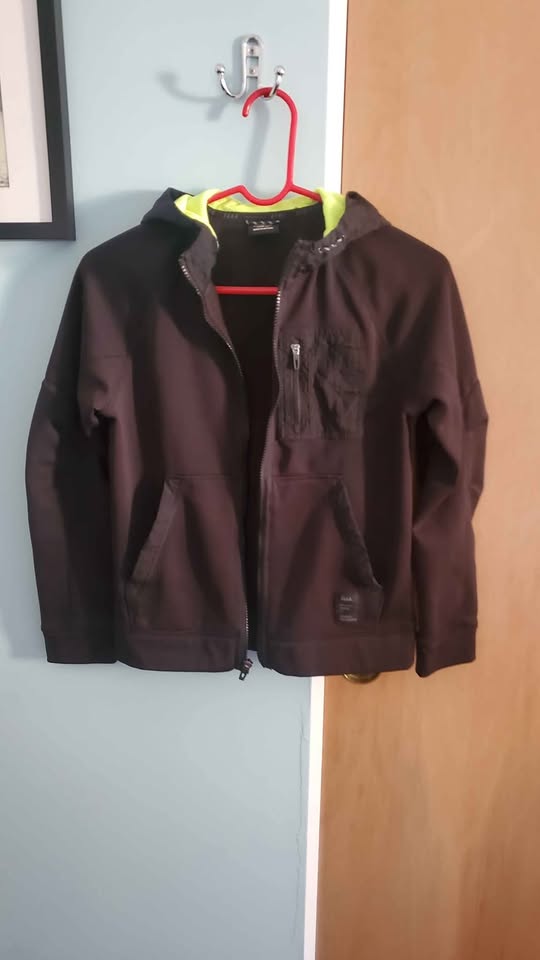 Boys Hooded Fleece Jacket - Zip Front and Pockets - Size Large - photo 2