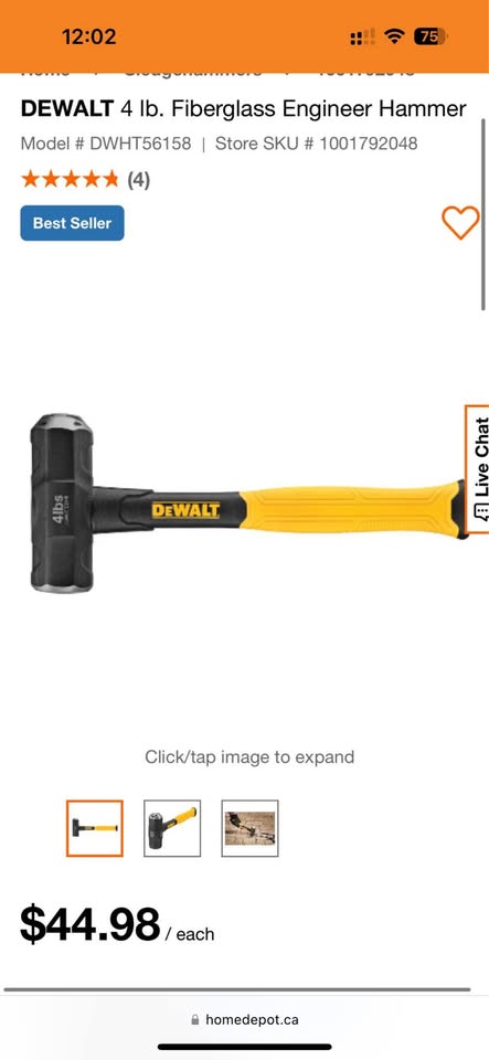 Dewalt sledgehammer - photo 2