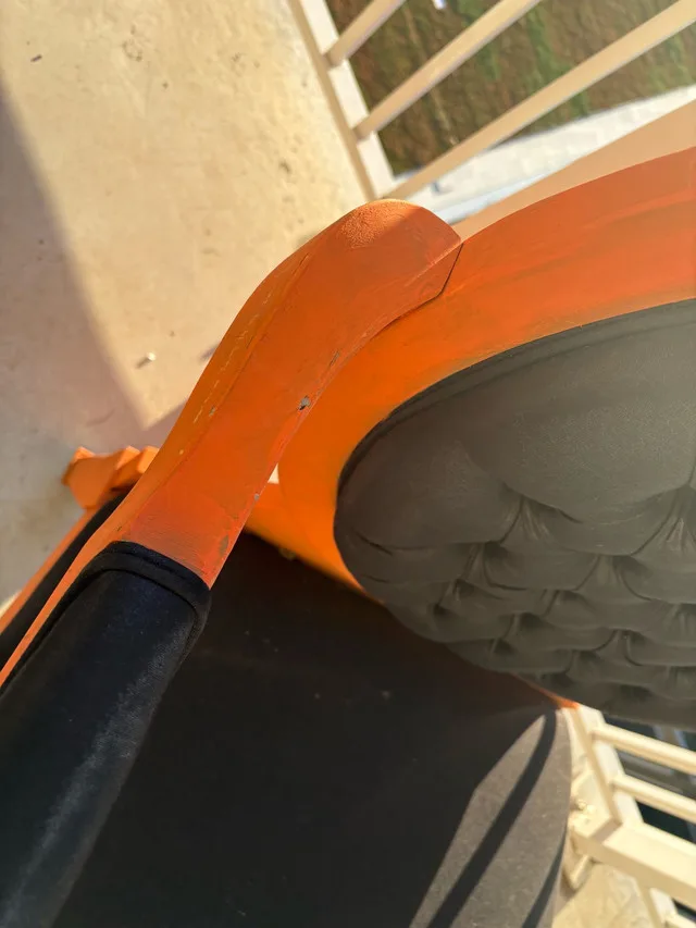 Black & Orange Upholstered Accent Chair image indicator(3)