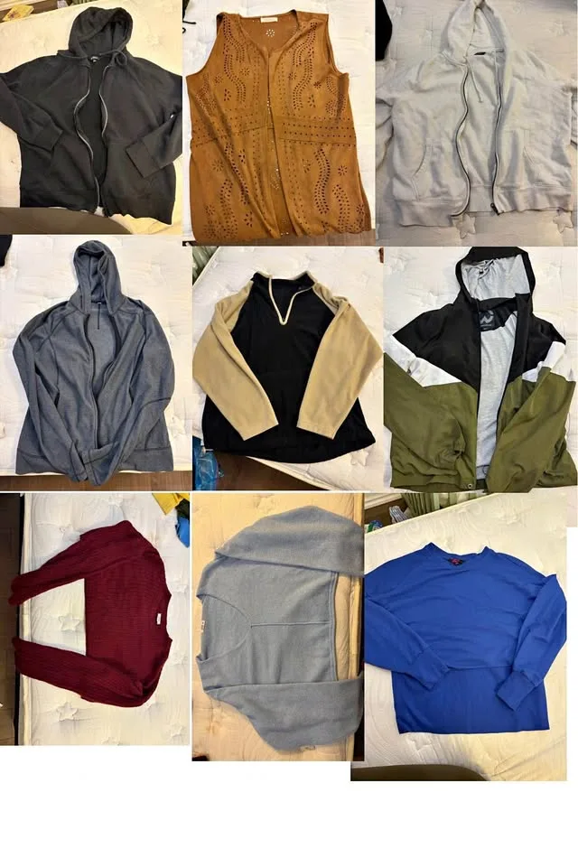 18pc Hoodie & Jacket bundle Postpartum Clean Out