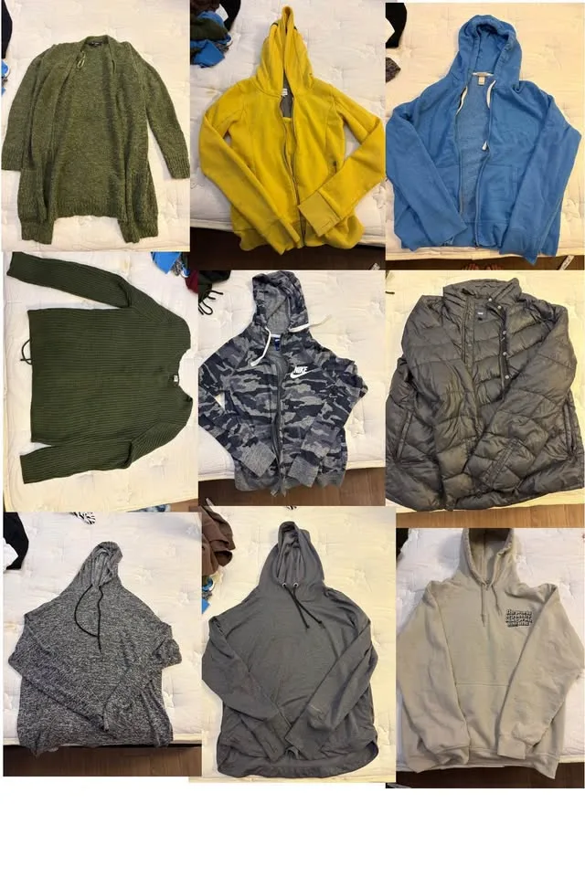 18pc Hoodie & Jacket bundle Postpartum Clean Out image indicator(2)