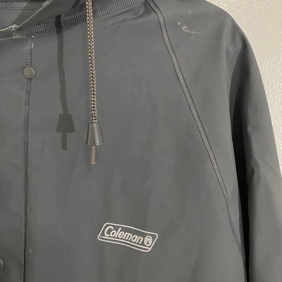 Coleman Rain Jacket- charcoal grey hooded image indicator(2)
