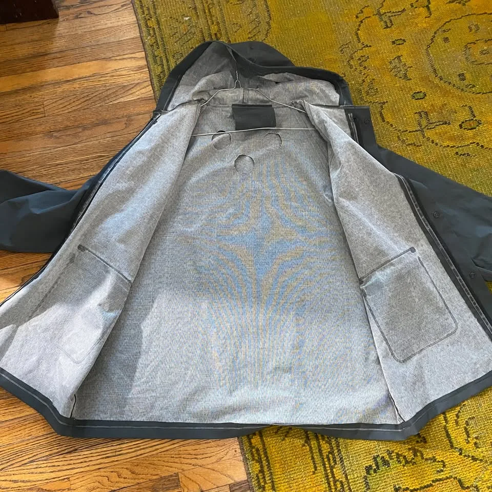 Coleman Rain Jacket- charcoal grey hooded image indicator(5)