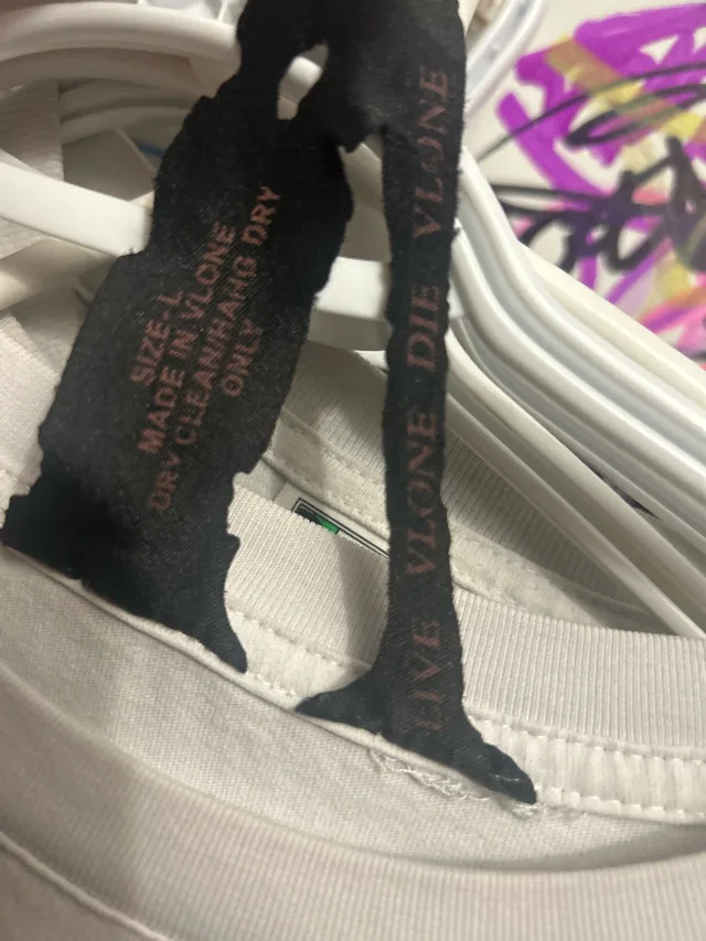 VLONE "The Woo - Tee" (Large, white) image indicator(2)