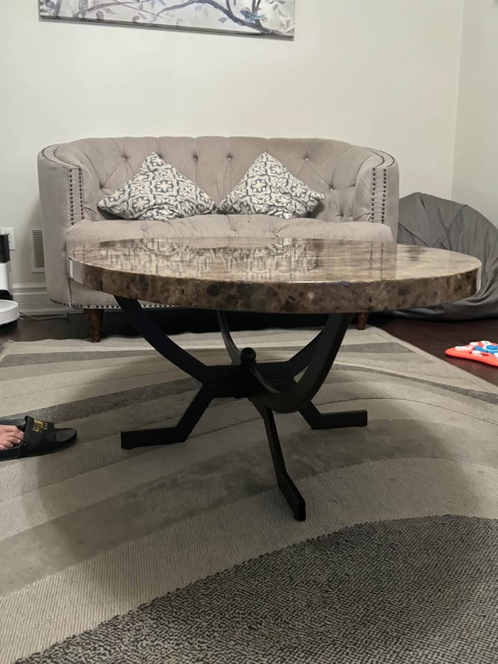 Marble Coffee table with 2 side tables - photo 3