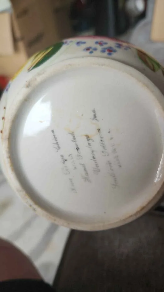 Blue Ridge Ida Rose Sally Pitcher 🥕Vintage 32 image indicator(2)