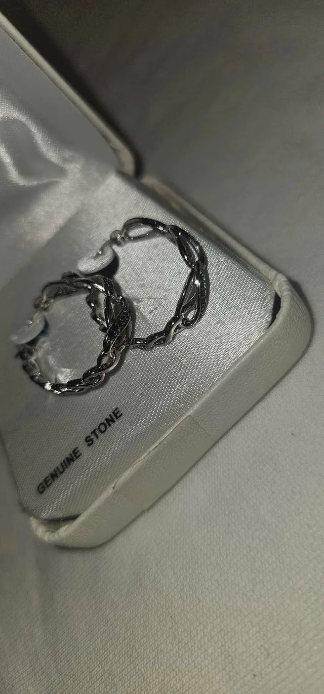 Black Rhinestone Hoop Earrings