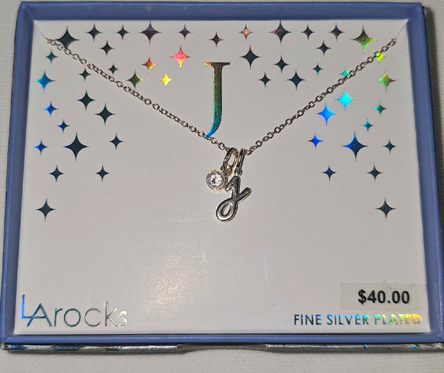 LA Rocks Initial J Necklace and S
