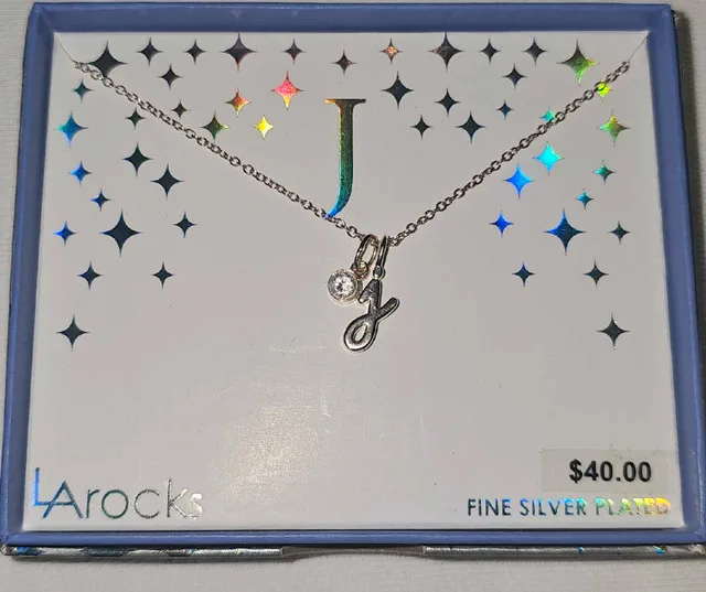 LA Rocks Initial J Necklace and S