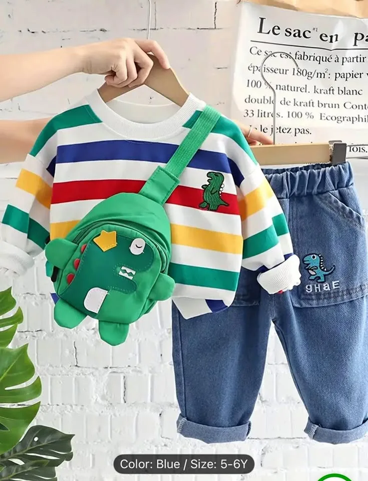 3pcs boy set size 5-6 years