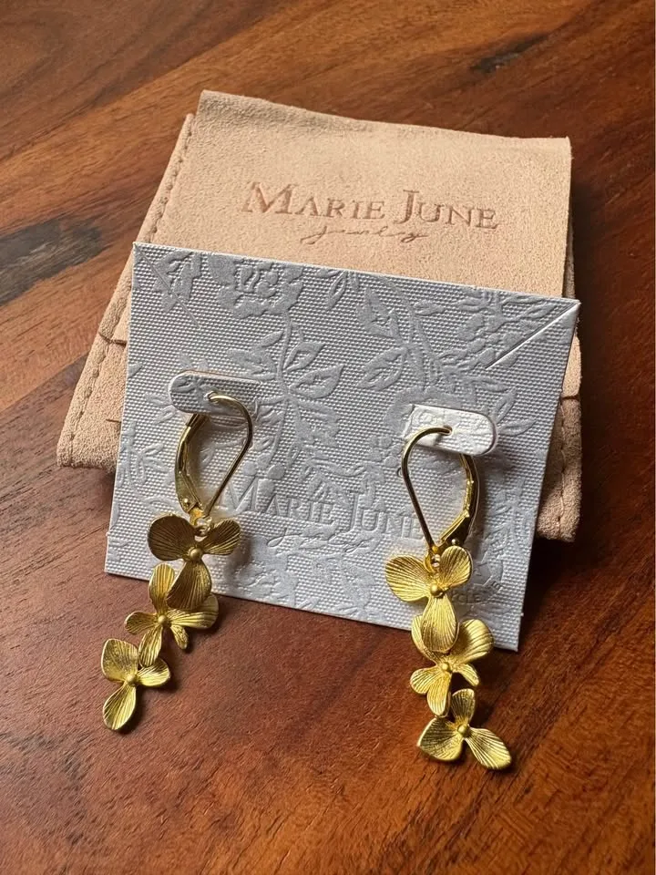 Marie June Sweet Petals Drop Earrings image indicator(3)