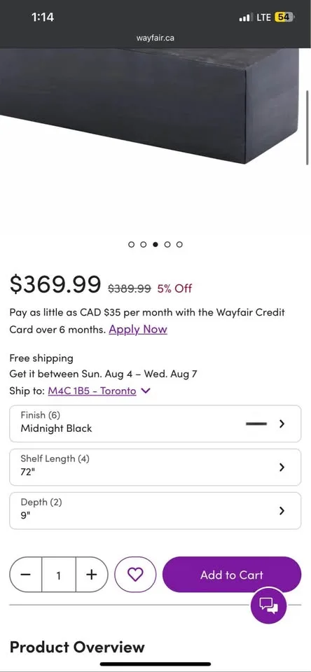 Modern Farmhouse Fireplace Shelf Mantel 72x9 Modern Farmhouse Fi image indicator(5)