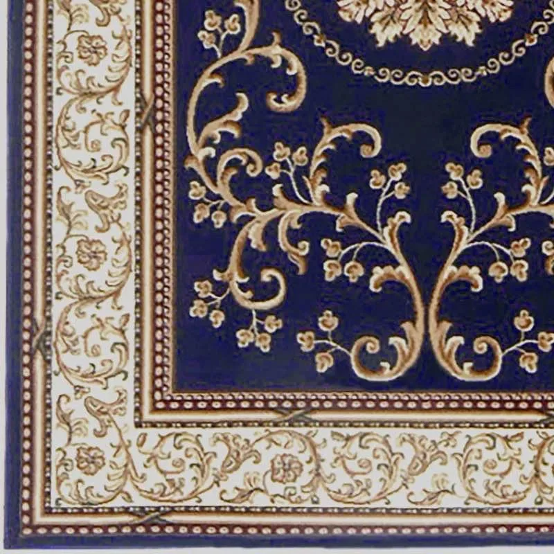 7'9" x 9'6" Keasey Traditional Oriental Navy Area Rug image indicator(2)