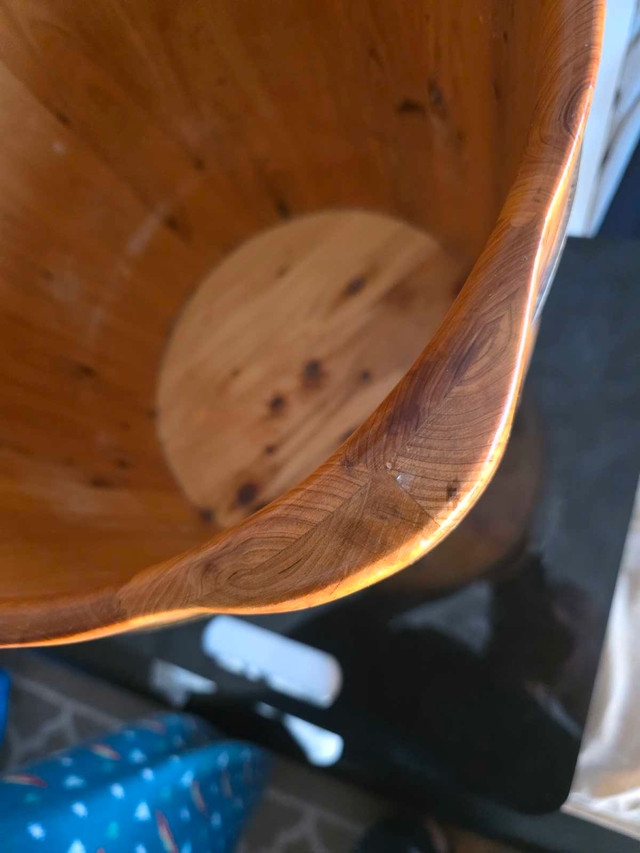 Wooden barrel bamboo high end 14 x 14" - photo 4