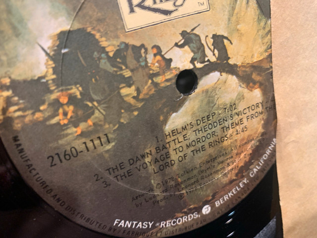 The Lord of the Rings original 2disc vinyl COND - VG - photo 4