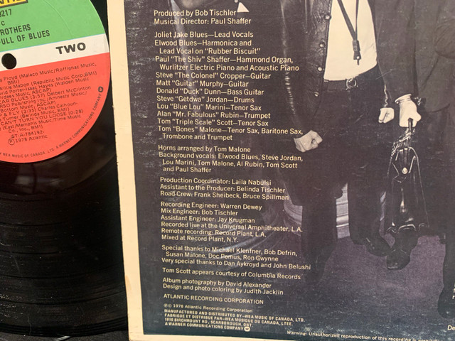 Blues Brothers Original vinyl LP - G condition - photo 5