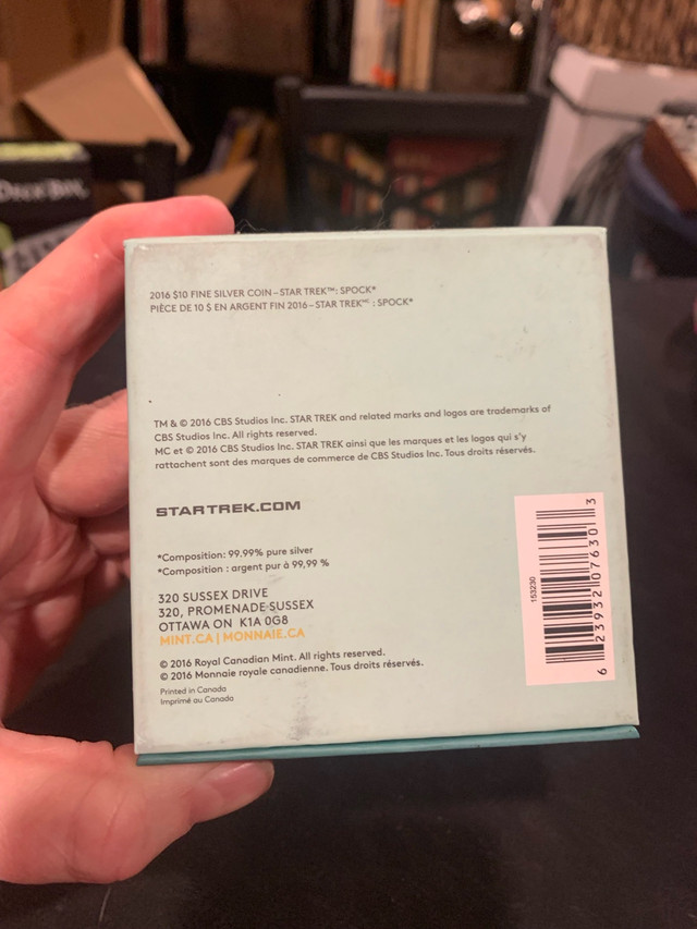 Star Trek 1/2 oz PURE SILVER rare commemorative 2016 - photo 5