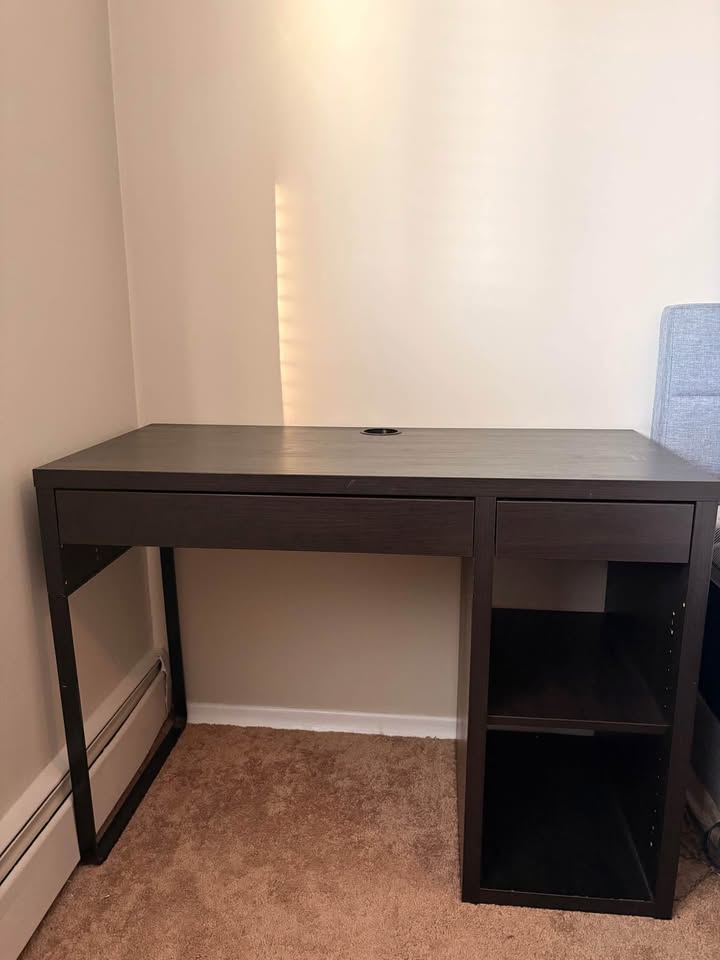 dark wood desk