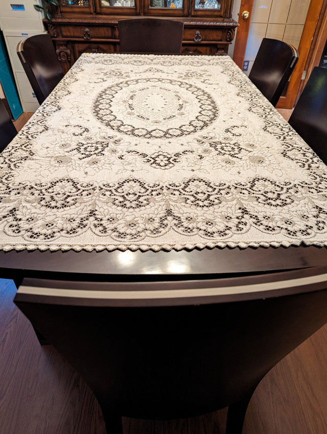 Vintage lace tablecloth