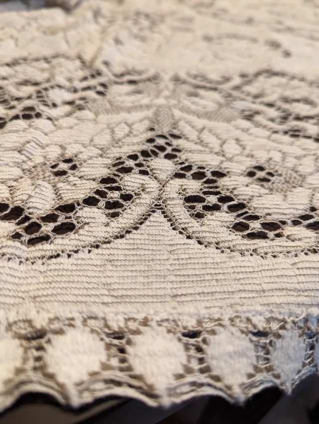 Vintage lace tablecloth image indicator(4)