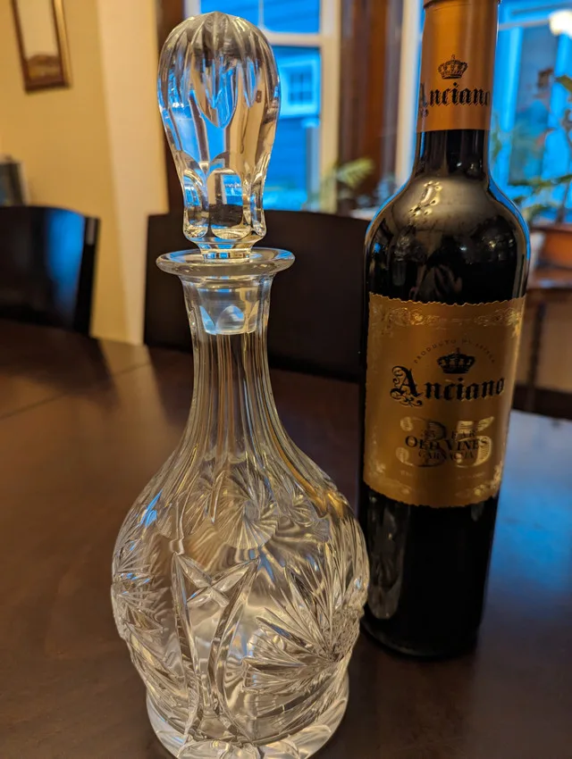 Stunning vintage heavy clear crystal serving dishes image indicator(4)