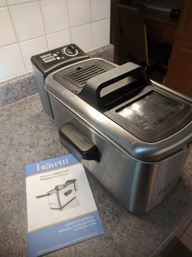 3L pro Bravetti single-basket electric deep fryer