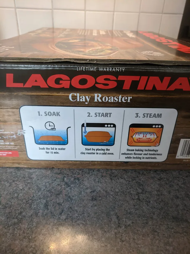 NEW Lagostina clay roaster 3.5L healthy traditional cooking image indicator(5)
