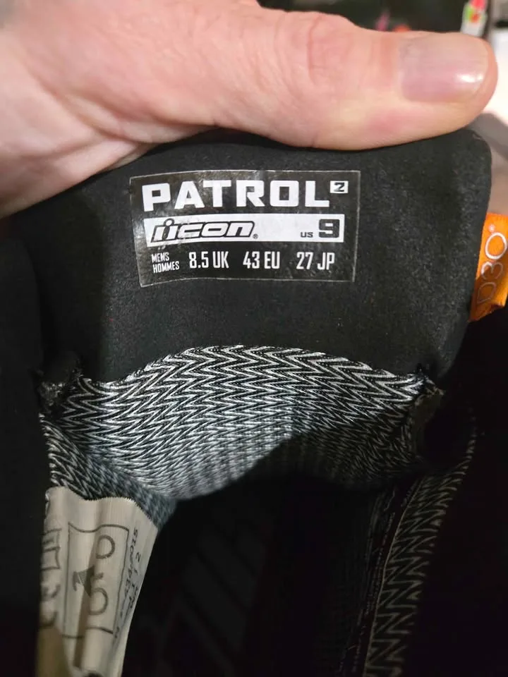 Patrol iicon 2 motorcycle shoes image indicator(2)