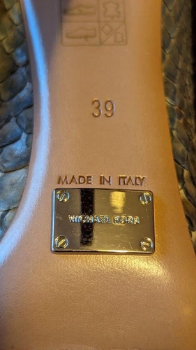 Michael Kors Beige Snakeskin Heels Size 8 - photo 5