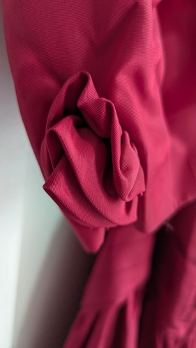 Wine Missy with Rosettes 15/16 Dress - photo 5