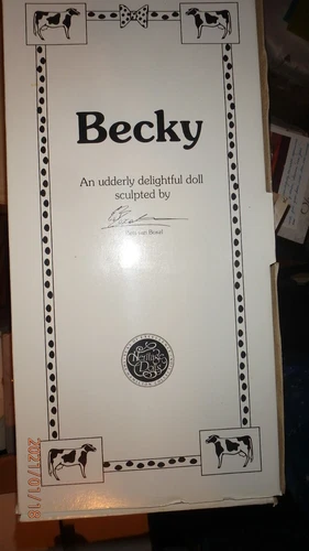Becky by Bets Van Boxel Udderly Delightful 1993 Hamilton - photo 3