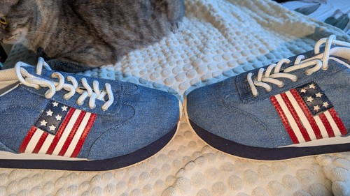 Denim USA Flag Sneakers 8.5 by Rouge Helium - photo 3