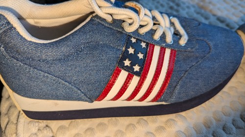 Denim USA Flag Sneakers 8.5 by Rouge Helium - photo 4