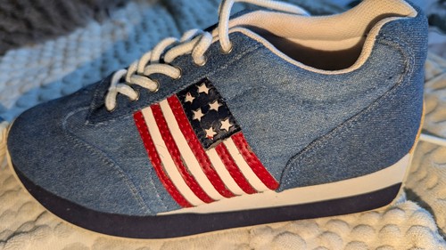 Denim USA Flag Sneakers 8.5 by Rouge Helium - photo 5