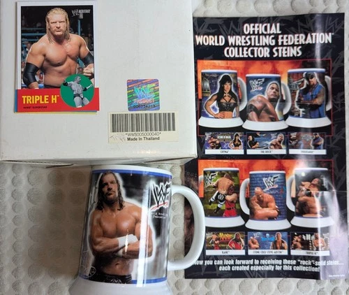 WWF Triple H Mug by Danbury Mint Collector Stein 2001 Mug