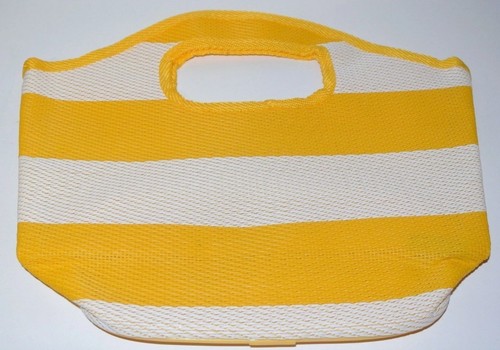 Naturals Woven Yellow n White Striped Bag by Avon - photo 2